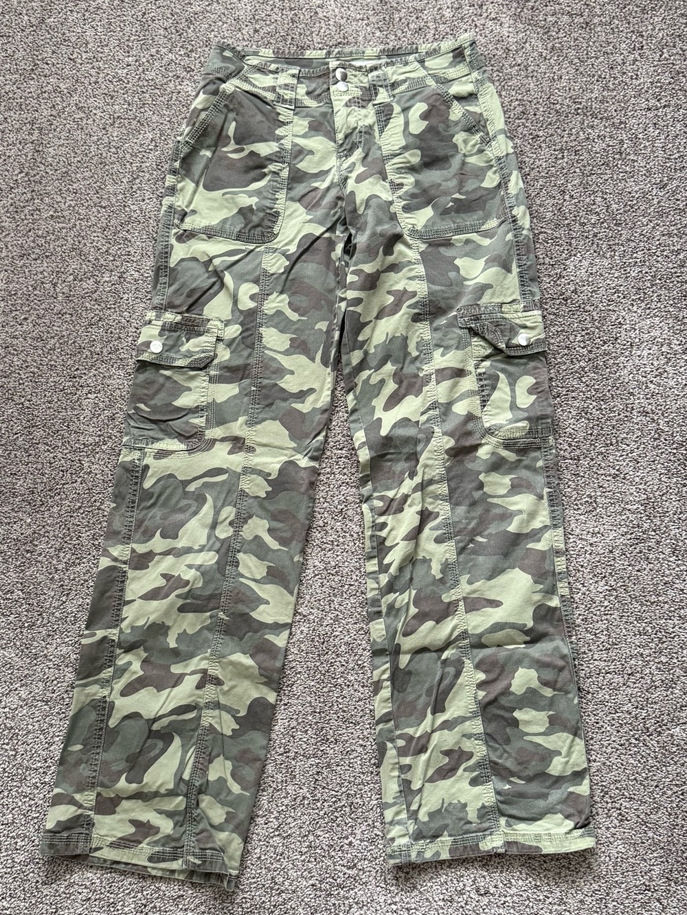 Garage Green Camo Cargo Pant